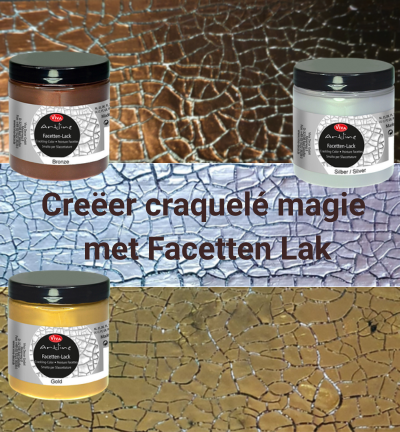 Facetten Lak – creëer een spectaculaire craquelé structuur in je kunstwerk