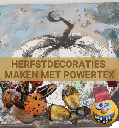 Herfstdecoraties maken met Powertex