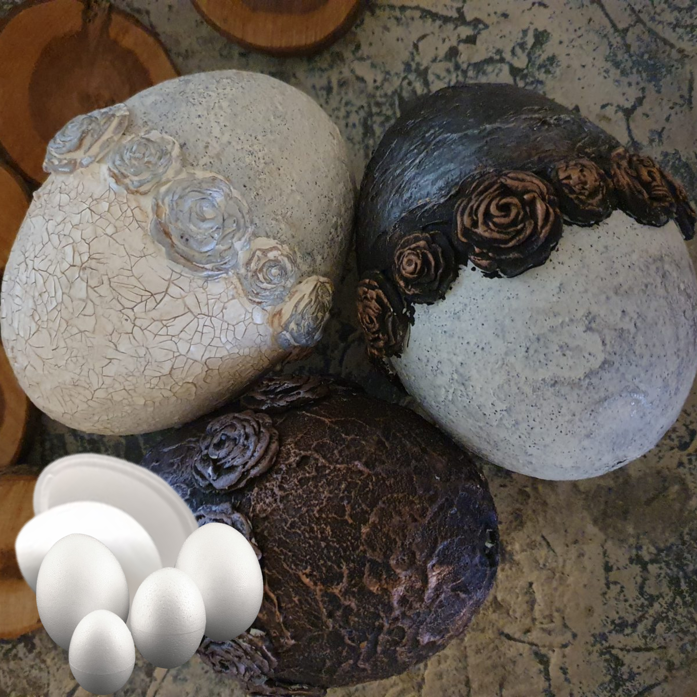 styropor /tempex Eieren