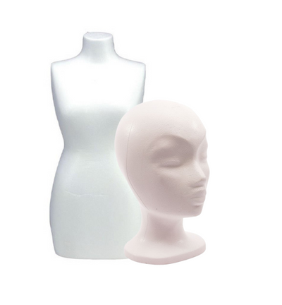 Styropor /tempex Torso - hoofden