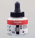 Amsterdam Acrylinkt Fles 30 ml Titaanwit