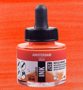 Amsterdam Acrylinkt Fles 30 ml Reflexoranje