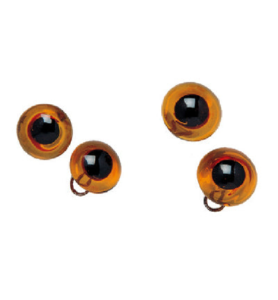 1 paar Oog Amber 10 mm