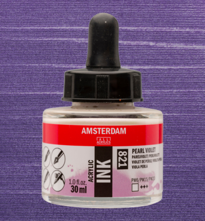 Amsterdam Acrylinkt Fles 30 ml Parelviolet