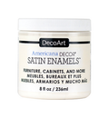 Enamels Satin Warm White 236 ml, warme witte verf met een subtiele zijdeglans voor creatieve en decoratieve projecten.
