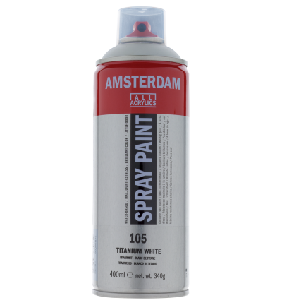 Spray paint 400 ml Titaanwit 105