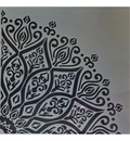 Mandala grote kwart 30 x 30 cm stencil nr 9