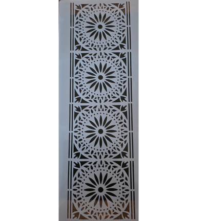 Rand mandala 36 x 14 cm stencil nr 1