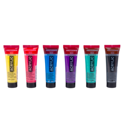 Standard Series acrylverf kleurrijke metallic set | 6 x 20 ml