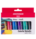 Standard Series acrylverf kleurrijke metallic set | 6 x 20 ml