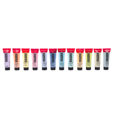 Standard Series acrylic paint pastel set | 12 x 20 ml
