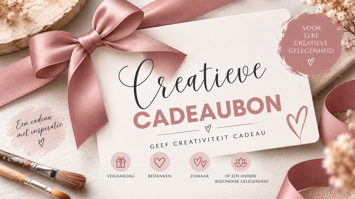 Cadeaubon voor creatieve hobby's van Wilma's Hobby