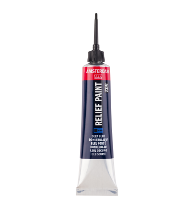 Reliëf verf tube 20 ml Donkerblauw 502