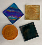 Siliconen mal voor gips of resin Epoxy onderzetter vierkant
