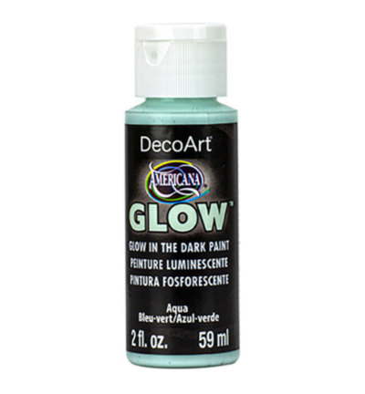 Glow in the dark paint Aqua