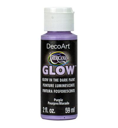 Glow in the dark paint Purple