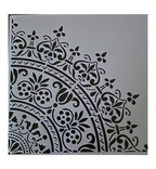 Mandala grote kwart 30 x 30 cm stencil nr 2