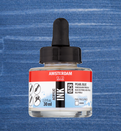 Amsterdam Acrylinkt Fles 30 ml Parelblauw 820