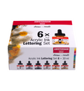 Amsterdam Acrylinkt lettering set | 6 x 30 ml