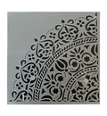 Mandala grote kwart 30 x 30 cm stencil nr 11