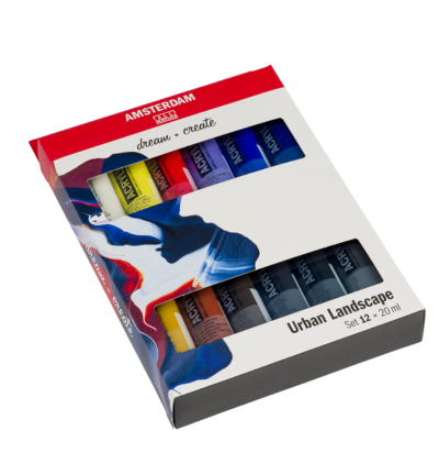 Amsterdam Standard Series acrylverf urban landschap set | 12 × 20 ml