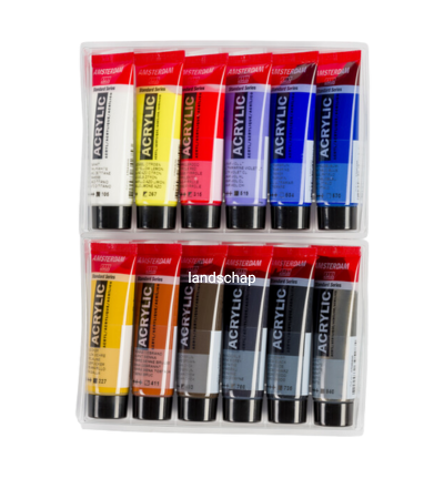 Amsterdam Standard Series acrylverf urban landschap set | 12 × 20 ml