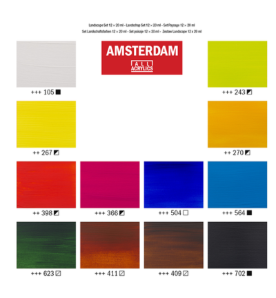 Amsterdam Standard Series acrylverf landschap set | 12 × 20 ml
