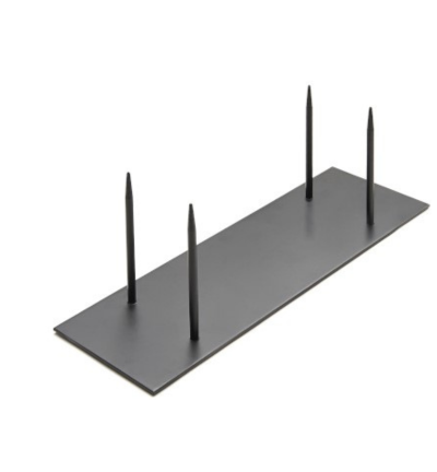 Metalen sokkel 40 x 13 cm 4 pinnen (Op=Op)