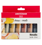 Amsterdam Standard Series acrylverf metallic set | 6 × 20 ml