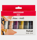 Amsterdam Standard Series acrylverf portret set | 6 × 20 ml