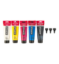 AmsterdamStandard Series acrylverf primaire set | 5 x 120 ml + 3 doseertuiten