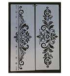 2x Barok rand 30 x 11 cm stencil nr 2