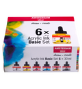 Amsterdam Acrylinkt basisset | 6 x 30 ml