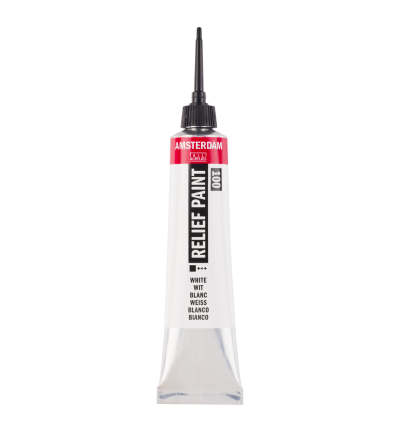 Reliëf verf tube 20 ml Wit 100