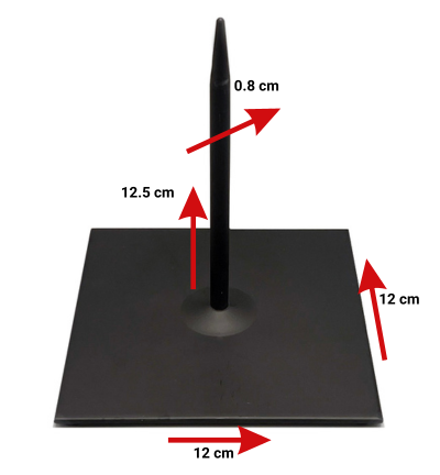 Sokkel 12×12 cm – 1 pin
