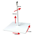 Witte sokkel 12x12cm
