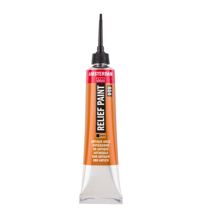 Amsterdam Reliëf Verf Tube 20 ml Antiekgoud 814