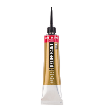 Amsterdam Reliëf Verf Tube 20 ml Goud 801