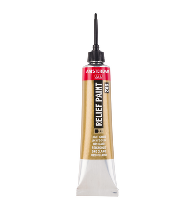 Amsterdam Reliëf Verf Tube 20 ml Lichtgoud 802