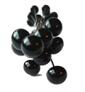 Oog Zwart 10 mm 1paar