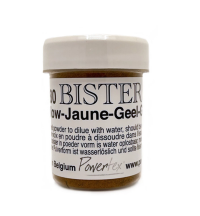 bister poeder geel