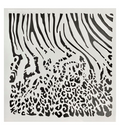 Zebra duo stencil 30 x 30 cm