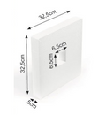 Styropor vierkant 32,5x32,5 opening